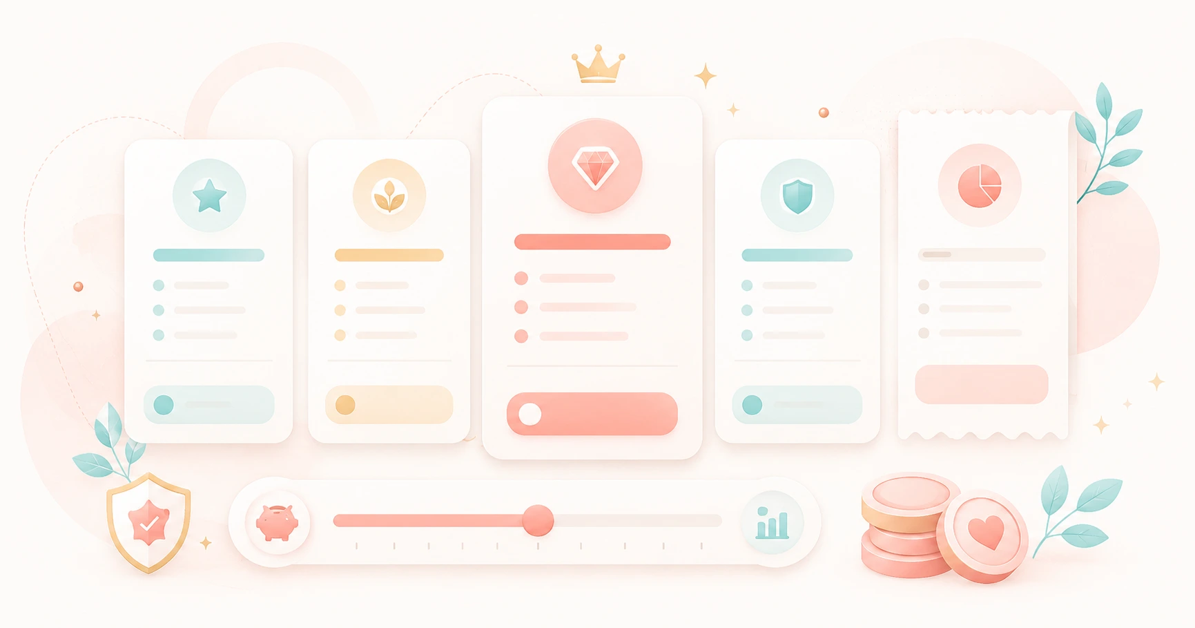 Simple price table and budget slider for love psychic reading costs